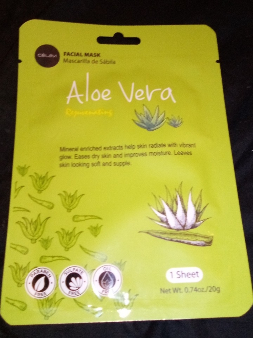 Aloe Vera Rejuvenating Facial Mask - Green
